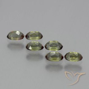 Gemas de andalucita Multicolor natural de 1.68 ct, Ovalada, VS