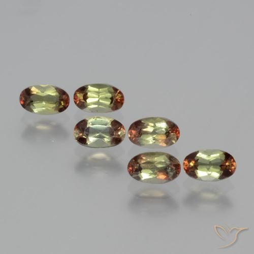 1.57ctw Natural Multicolor andalucita, Ovalada, VS
