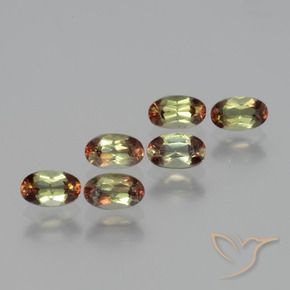 Gemas de andalucita Multicolor natural de 1.57 ct, Ovalada, VS