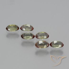 Gemas de andalucita Multicolor natural de 1.57 ct, Ovalada, VS