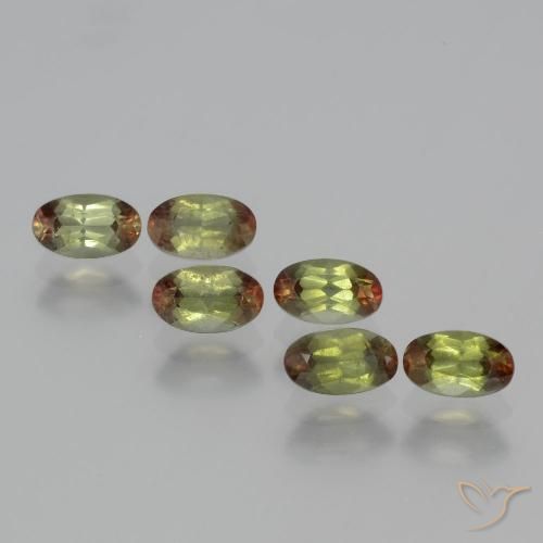 1.72ctw Natural Multicolor andalucita, Ovalada, VS