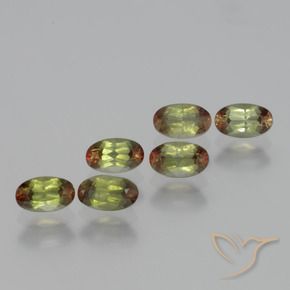 Gemas de andalucita Multicolor natural de 1.72 ct, Ovalada, VS