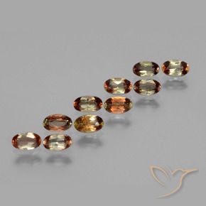 Gemas de andalucita Multicolor natural de 2.48 ct, Ovalada, VS