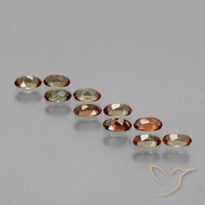 Gemas de andalucita Multicolor natural de 2.48 ct, Ovalada, VS