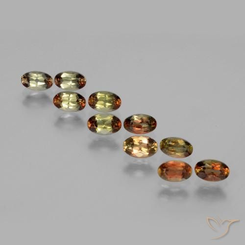 2.84ctw Natural Multicolor andalucita, Ovalada, VS