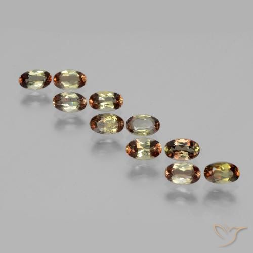 2.55ctw Natural Multicolor andalucita, Ovalada, VS