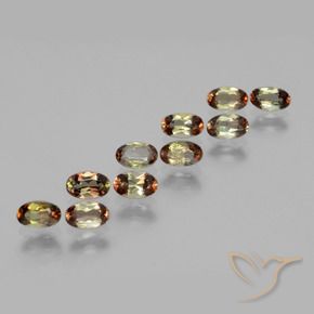 Gemas de andalucita Multicolor natural de 2.55 ct, Ovalada, VS