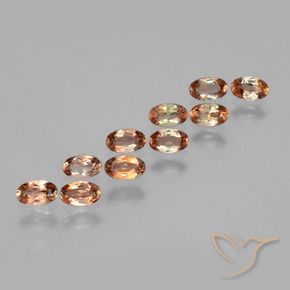 Gemas de andalucita Multicolor natural de 2.32 ct, Ovalada, VS