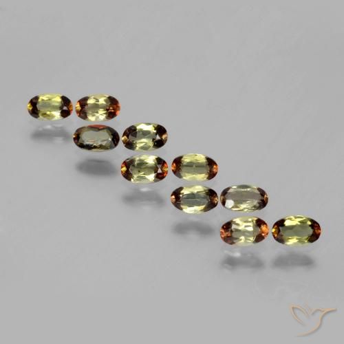 2.14ctw Natural Multicolor andalucita, Ovalada, VS
