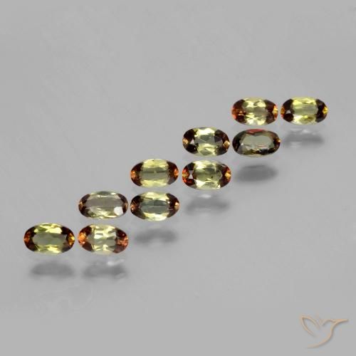 Gemas de andalucita Multicolor natural de 2.14 ct, Ovalada, VS