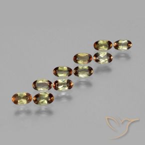 Gemas de andalucita Multicolor natural de 2.25 ct, Ovalada, VS