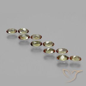 Gemas de andalucita Multicolor natural de 2.25 ct, Ovalada, VS