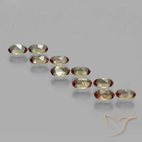 Gemas de andalucita Multicolor natural de 2.63 ct, Ovalada, VS