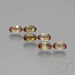 Gemas de andalucita multicolor natural de 1,82 ct, corte óvalo, VS