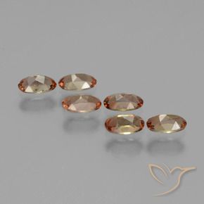 Gemas de andalucita Multicolor natural de 1.53 ct, Ovalada, VS