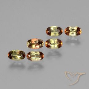 Gemas de andalucita Multicolor natural de 1.56 ct, Ovalada, VS