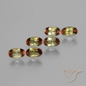 Gemas de andalucita Multicolor natural de 1.62 ct, Ovalada, VS