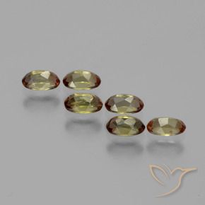 Gemas de andalucita Multicolor natural de 1.62 ct, Ovalada, VS