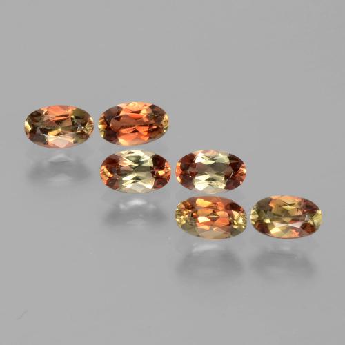 Gemas de andalucita multicolor natural de 1,51 ct, corte óvalo, VS