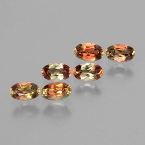 Gemas de andalucita multicolor natural de 1,51 ct, corte óvalo, VS