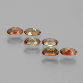 Gemas de andalucita multicolor natural de 1,51 ct, corte óvalo, VS