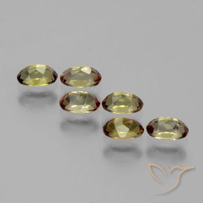 Gemas de andalucita Multicolor natural de 1.78 ct, Ovalada, VS