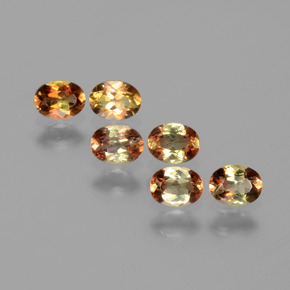 Gemas de andalucita Multicolor natural de  ct, Corte Óvalo, VS