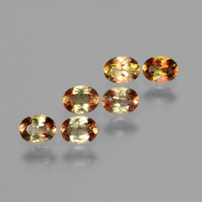 Gemas de andalucita Multicolor natural de  ct, Corte Óvalo, VS