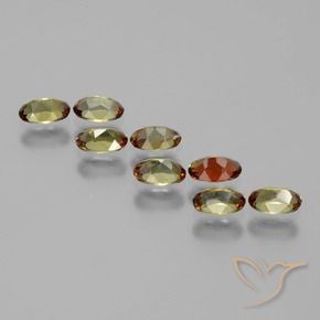 Gemas de andalucita Multicolor natural de 2.03 ct, Ovalada, VS