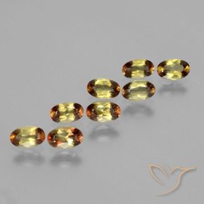 Gemas de andalucita Multicolor natural de 1.93 ct, Ovalada, VS
