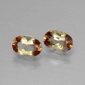 Gemas de andalucita Multicolor natural de  ct, Corte Óvalo, VVS-VS