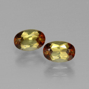 Gemas de andalucita multicolor natural de  ct, corte óvalo, VVS-VS