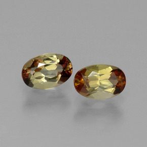Gemas de andalucita multicolor natural de  ct, corte óvalo, VVS-VS