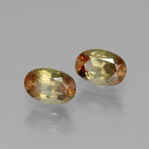 Gemas de andalucita Multicolor natural de  ct, Corte Óvalo, VS