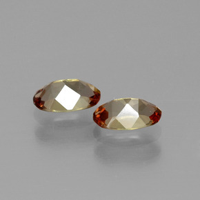 Gemas de andalucita multicolor natural de  ct, corte óvalo, VS