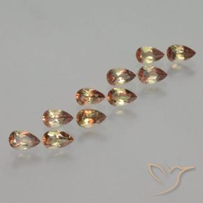 Gemas de andalucita Multicolor natural de 2.20 ct, En forma de pera, VS