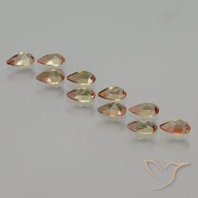Gemas de andalucita Multicolor natural de 2.20 ct, En forma de pera, VS