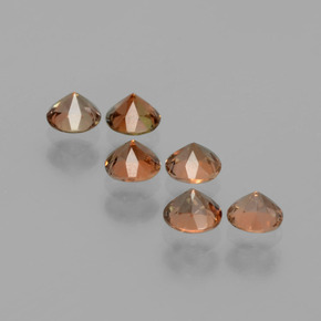 Gemas de andalucita multicolor natural de 1,16 ct, corte redondo, VS