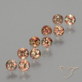 Gemas de andalucita Multicolor natural de 2.02 ct, Redondo, VS