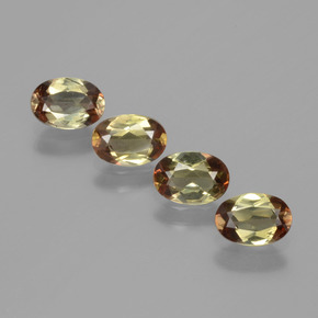 Gemas de andalucita Multicolor natural de 2.08 ct, Corte Óvalo, VS