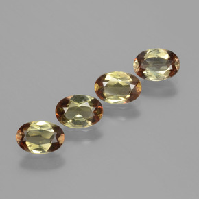 Gemas de andalucita Multicolor natural de 2.08 ct, Corte Óvalo, VS