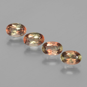 Gemas de andalucita multicolor natural de 1,90 ct, corte óvalo, VS