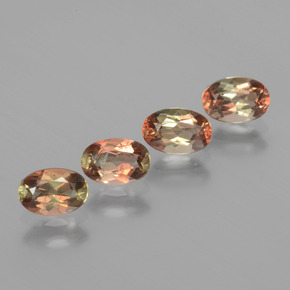 Gemas de andalucita multicolor natural de 1,90 ct, corte óvalo, VS