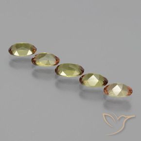 Gemas de andalucita Multicolor natural de 2.22 ct, Ovalada, VS