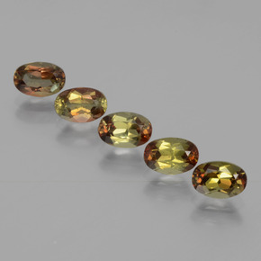 Gemas de andalucita Multicolor natural de  ct, Corte Óvalo, VS