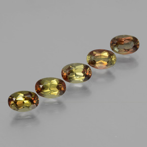 Gemas de andalucita Multicolor natural de  ct, Corte Óvalo, VS