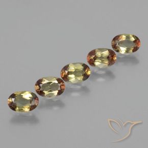 Gemas de andalucita Multicolor natural de 2.80 ct, Ovalada, VS