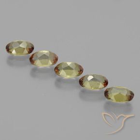 Gemas de andalucita Multicolor natural de 2.80 ct, Ovalada, VS