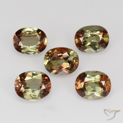 Gemas de andalucita Multicolor natural de 2.06 ct, Ovalada, VS