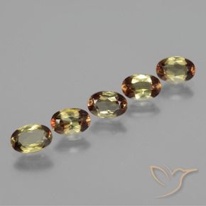 Gemas de andalucita Multicolor natural de 2.40 ct, Ovalada, VS